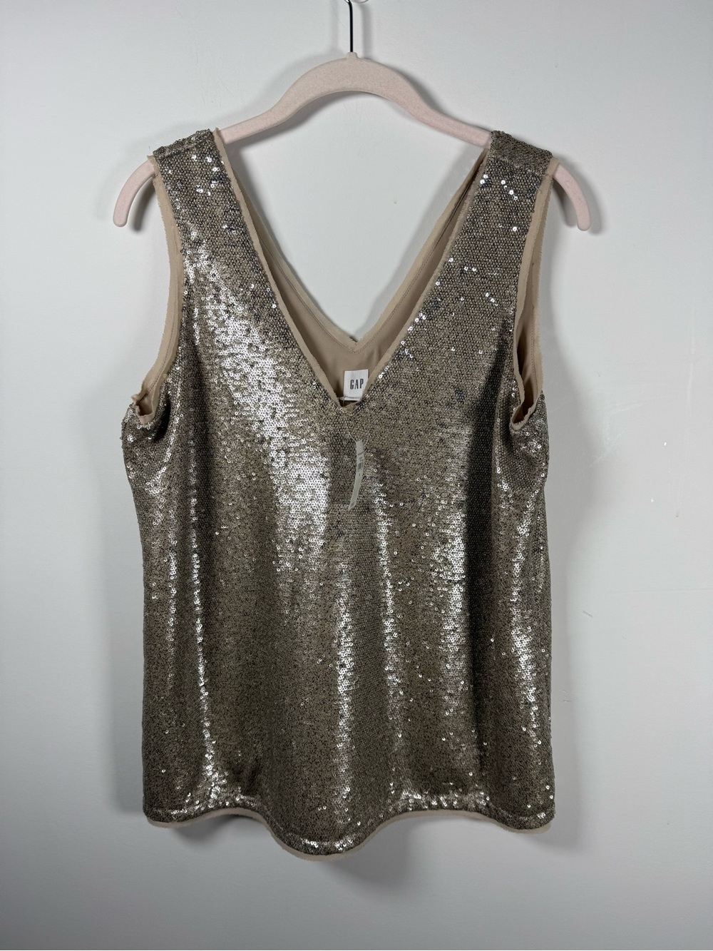 GAP | MSRP $85 BNWT Sequin Sleeveless Shirt Size M